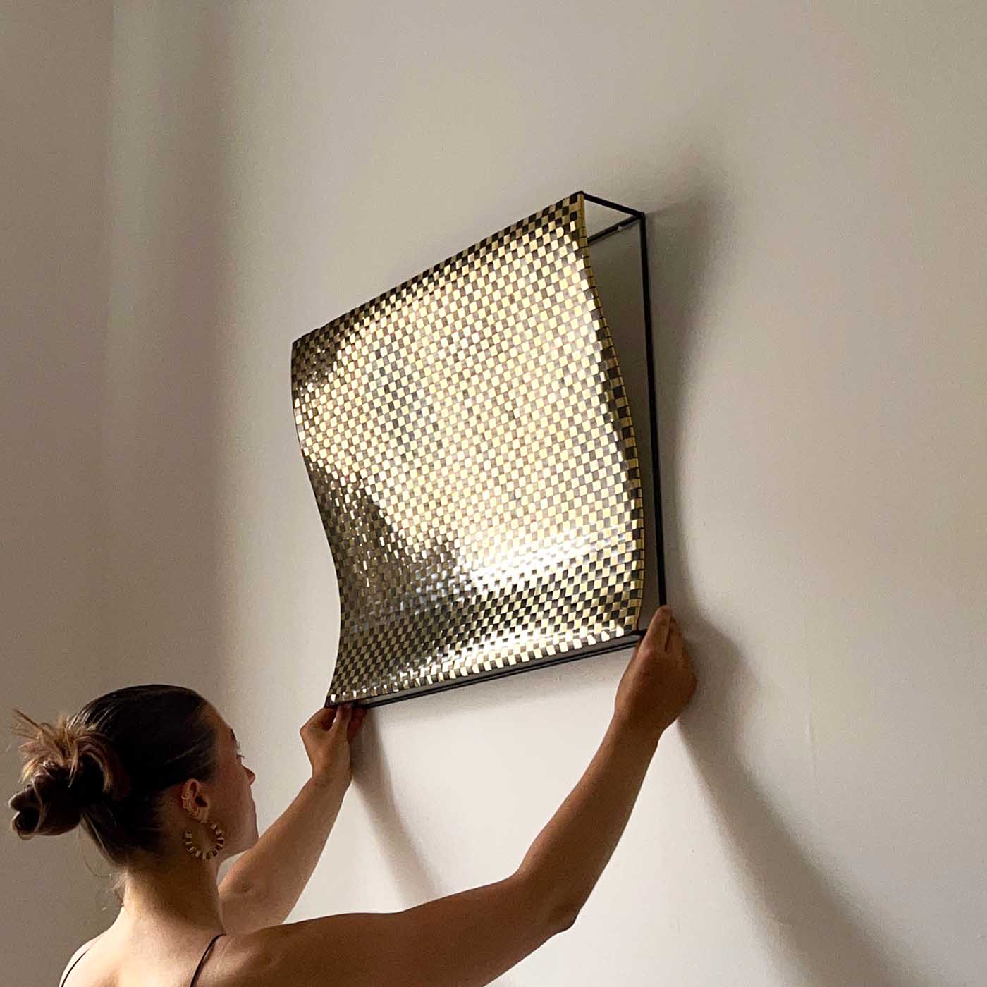 Three Dimensional Woven Brass and Copper Form